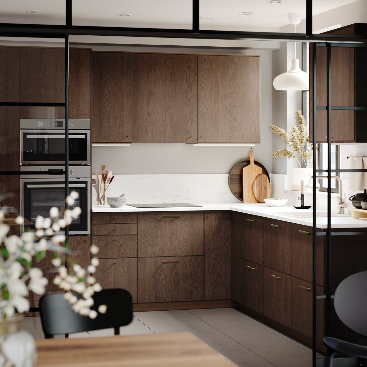 A black HEDERVÄRD candlestick