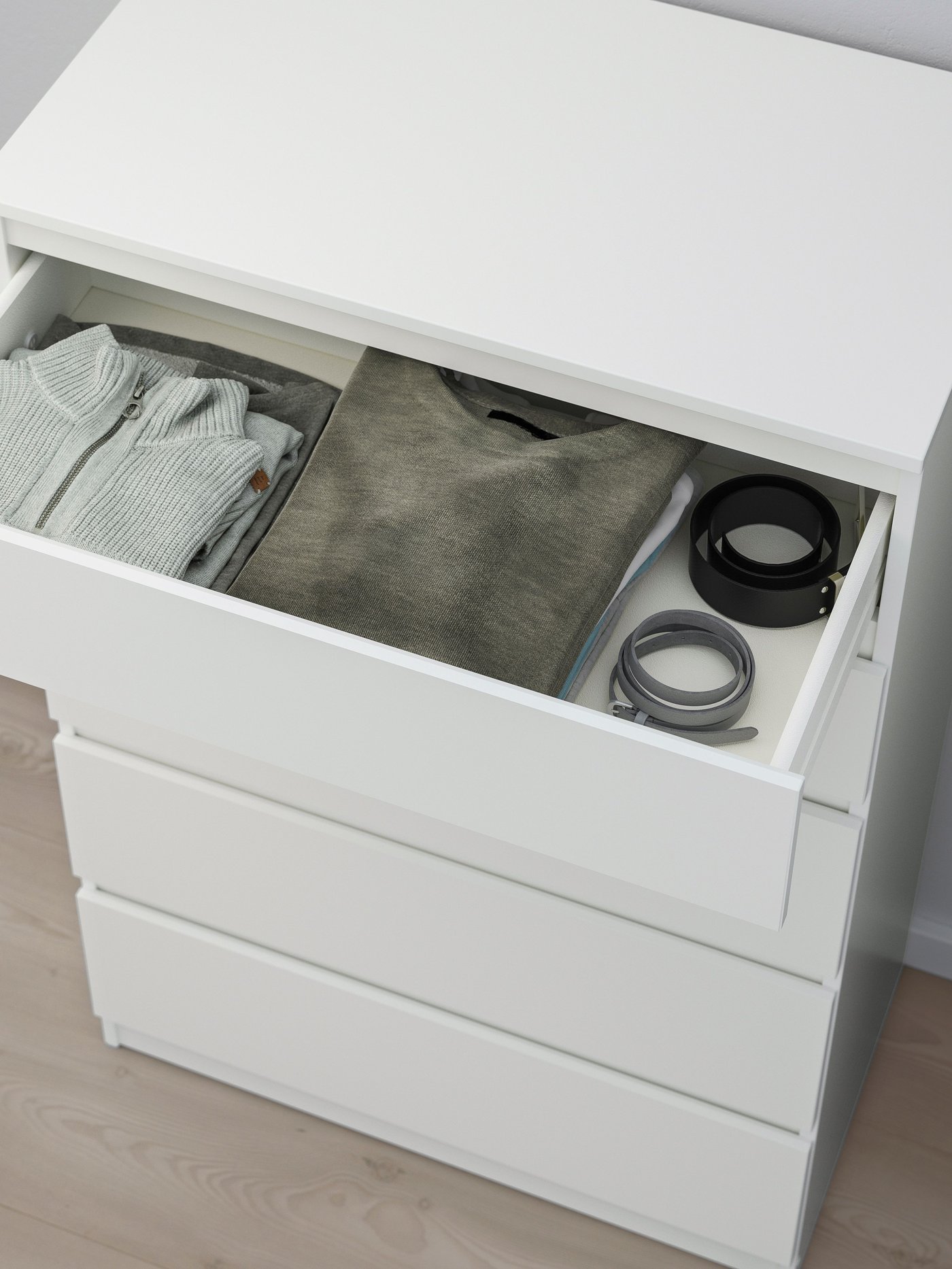 A white KULLEN chest of 5 drawers