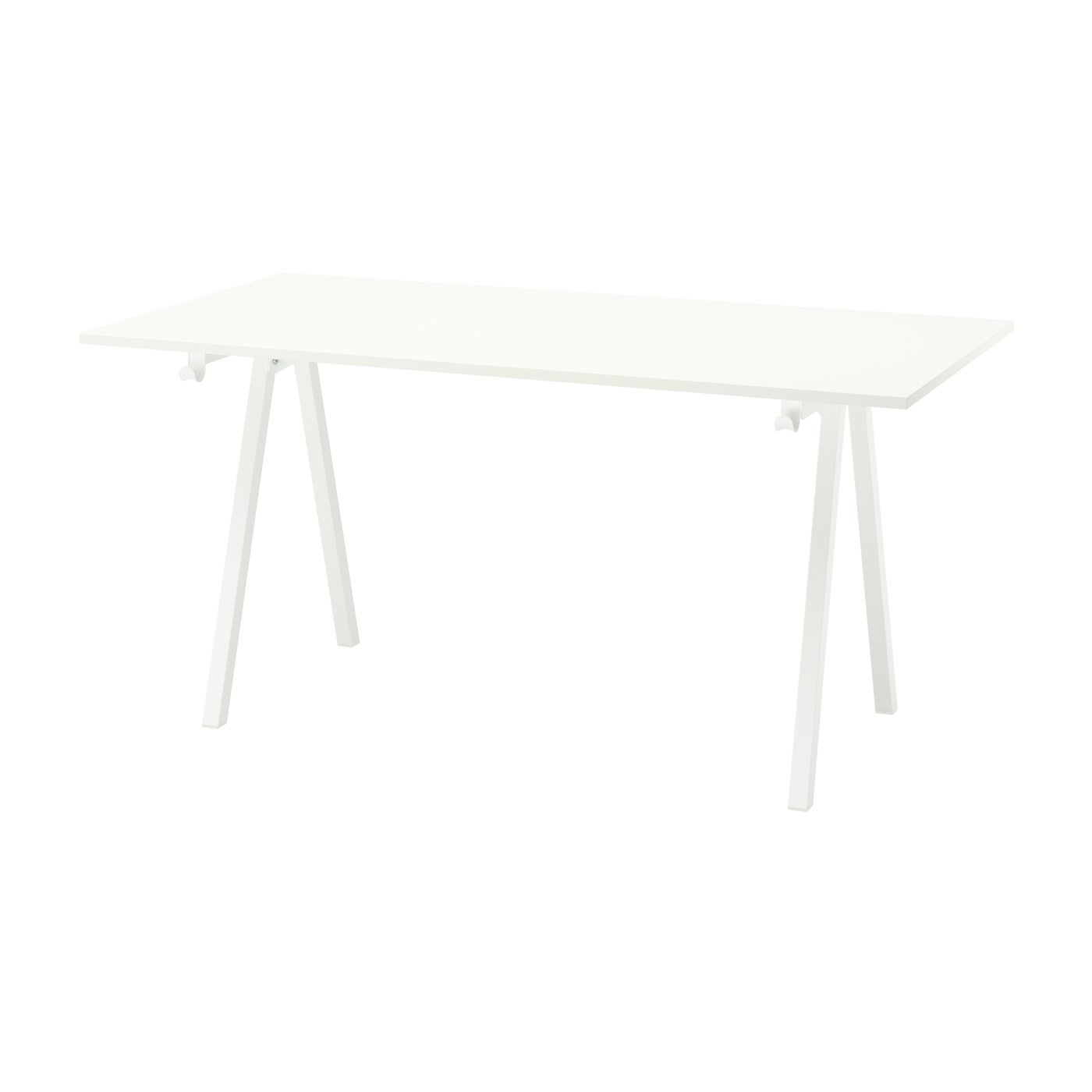 IKEA TROTTEN skrivbord, vit, 160x80 cm