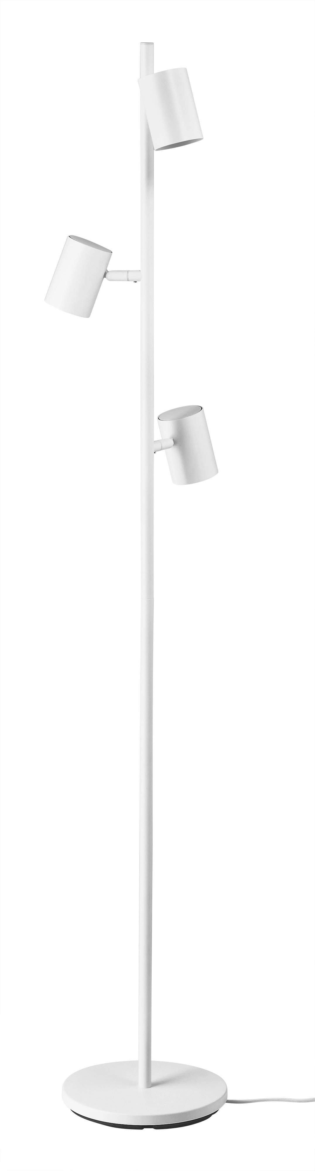 IKEA NYMÅNE golvlampa med 3-spot, vit
