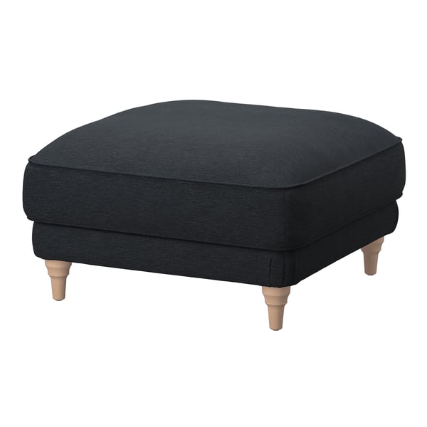 A Knäbäck/anthracite birch ESSEBODA footstool in the NA