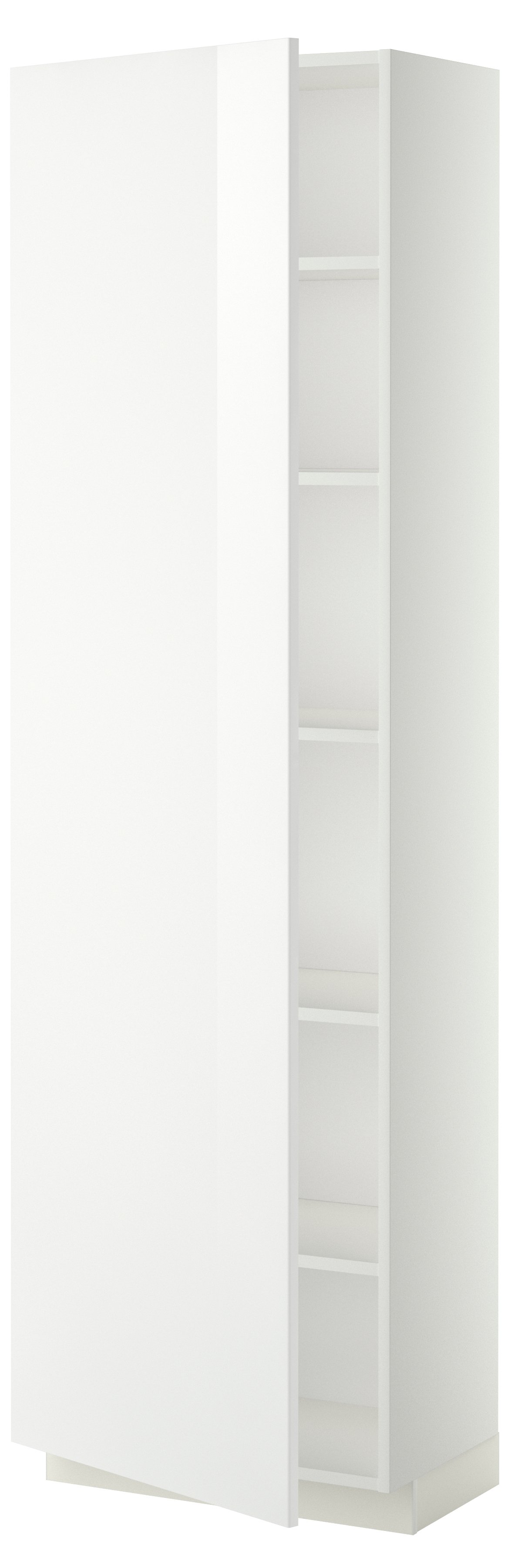 IKEA METOD högskåp med hyllplan, vit/ringhult vit, 60x37x200 cm