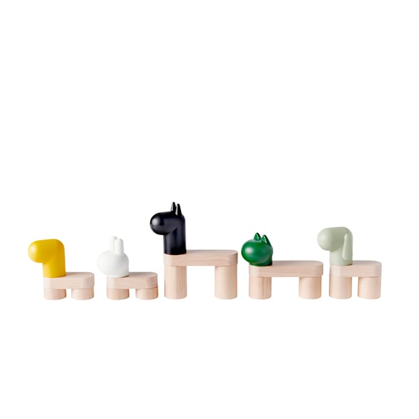 A mix and match/5 figurines GREJSIMOJS 20-piece toy building blocks