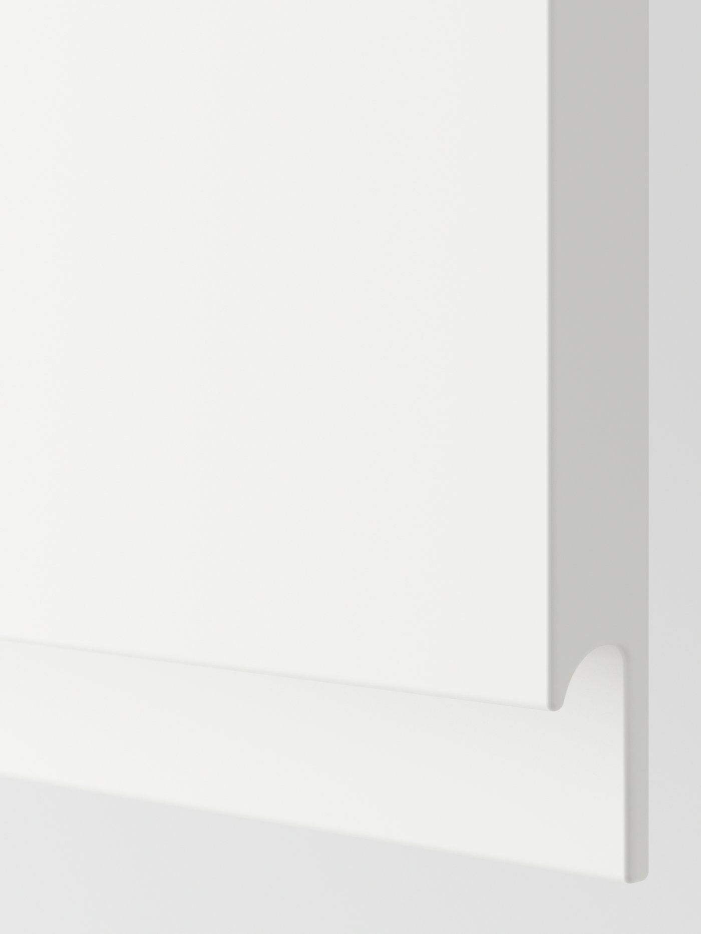 Białe, matowe fronty VOXTORP