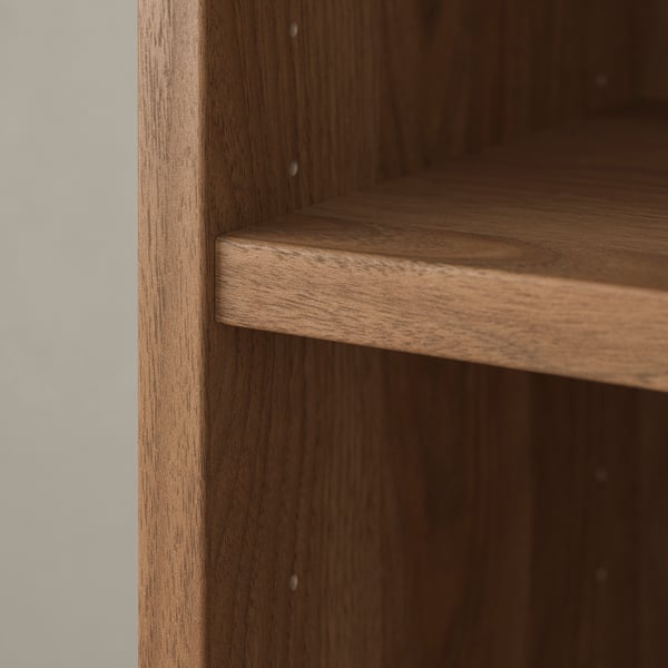 A brown walnut effect BILLY bookcase