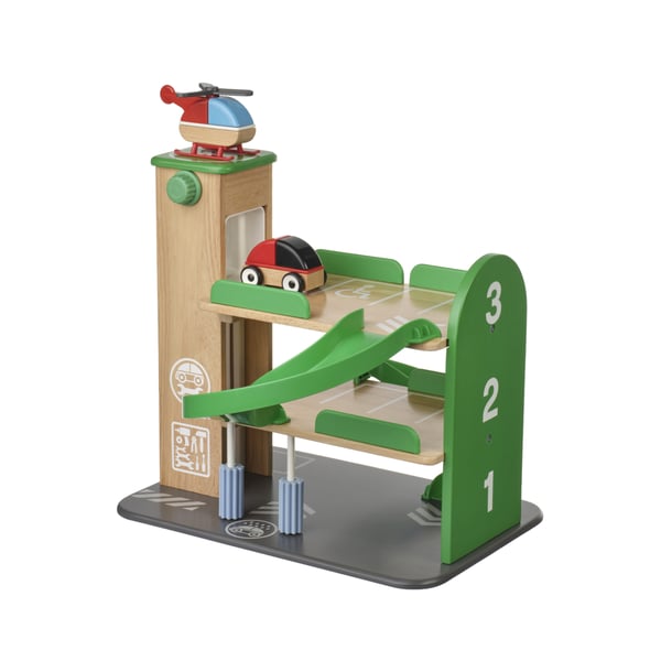 LILLABO/リラブー ガレージ ヘリコプター&車付き