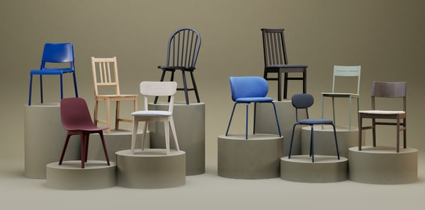 A red ODGER chair