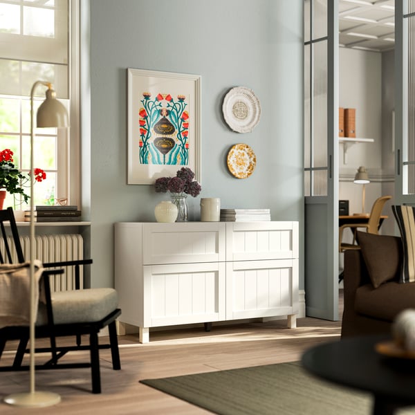 façades BESTÅ blanches