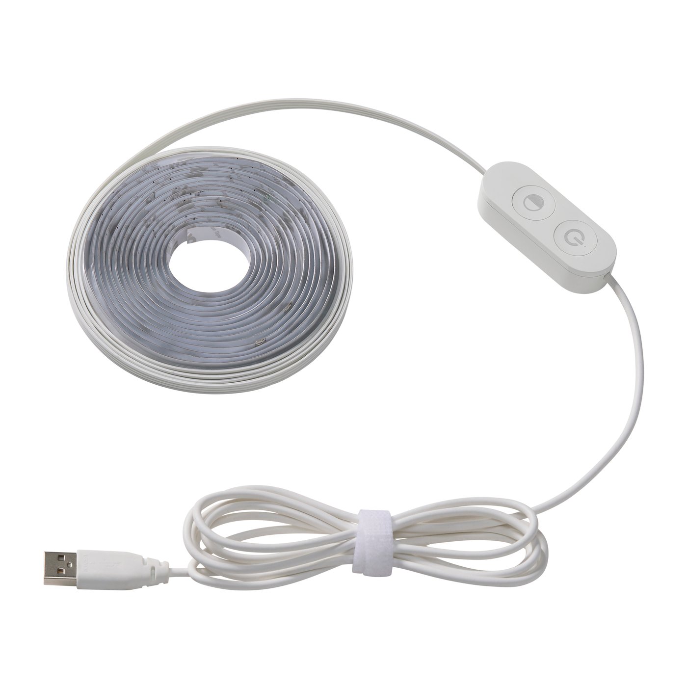 IKEA KABBLEKA LED ljuslist med USB, justerbar färg, 3 m