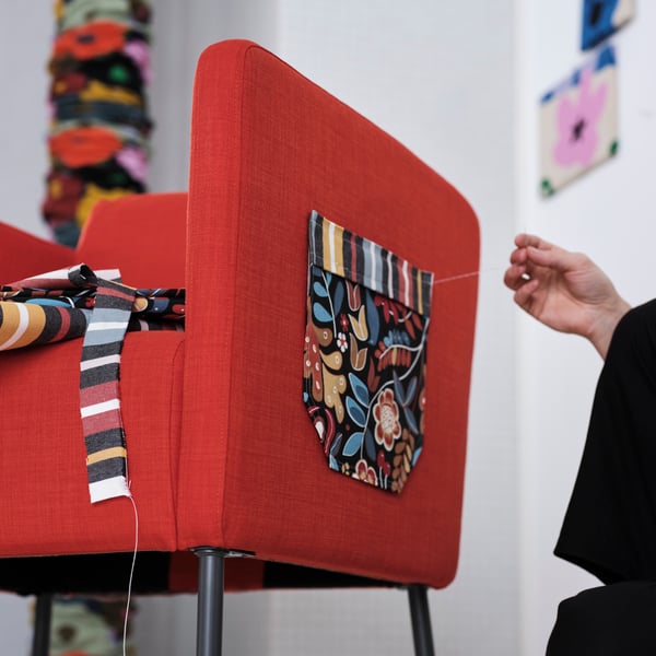 A multicolour SPJUTSPORRE pre-cut fabric