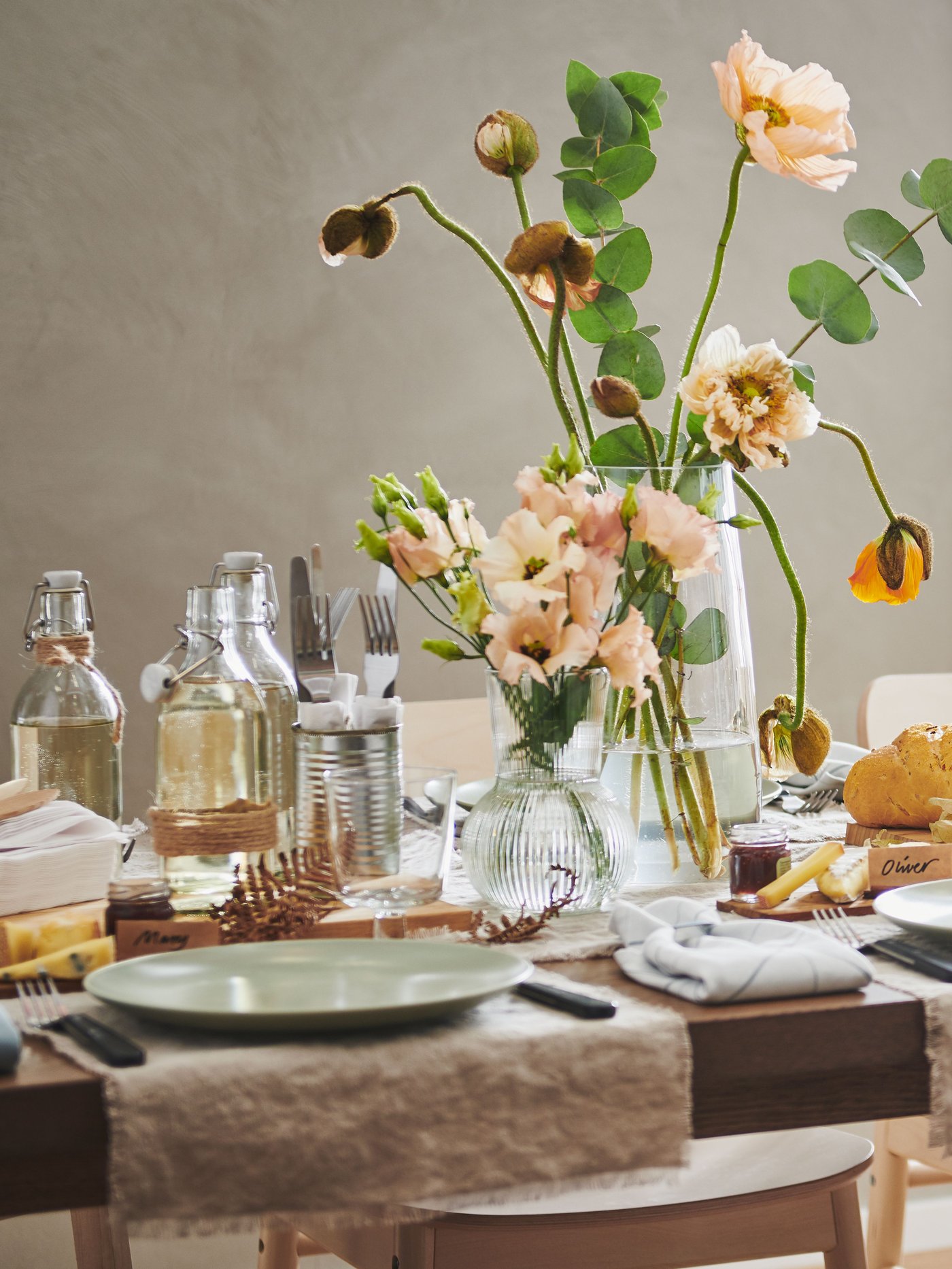 Vase BERÄKNA en verre clair