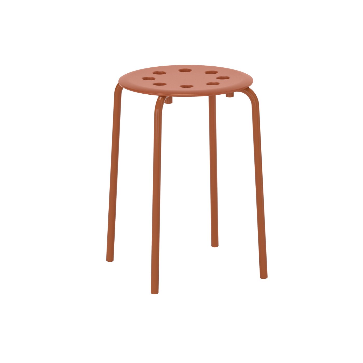 IKEA MARIUS pall, rödbrun, 45 cm