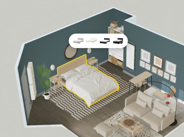 Bedroom 3D design 