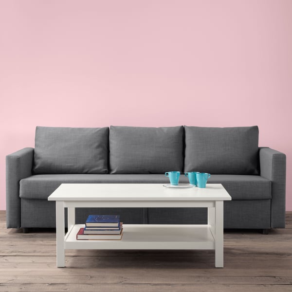 A Skiftebo dark grey FRIHETEN three-seat sofa-bed