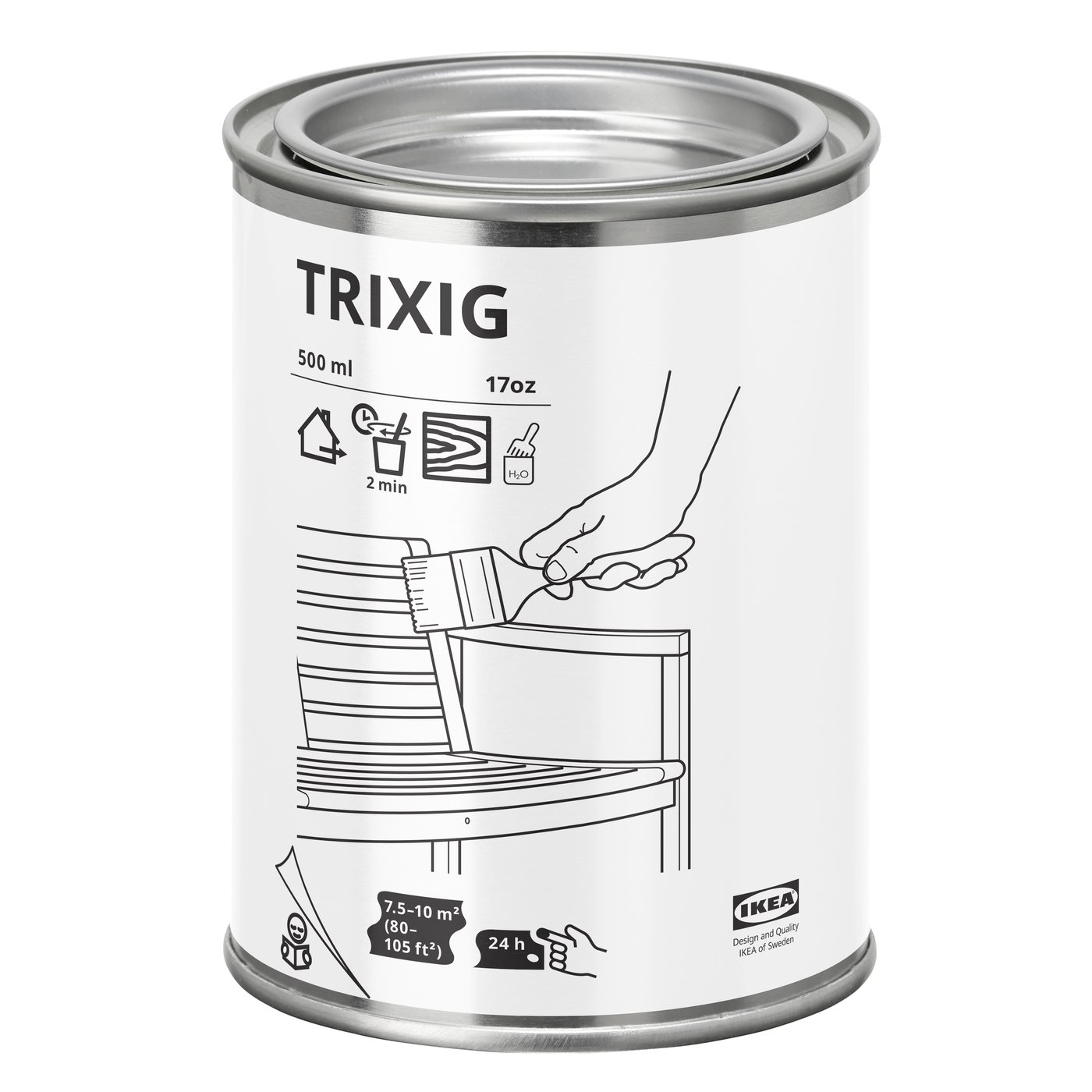 IKEA TRIXIG trälasyr för utomhusbruk, 500 ml