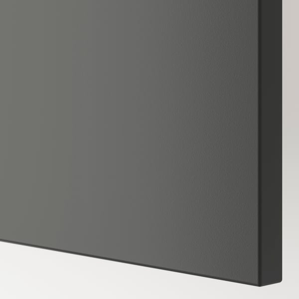 Une façade de porte/tiroir LAPPVIKEN gris foncé