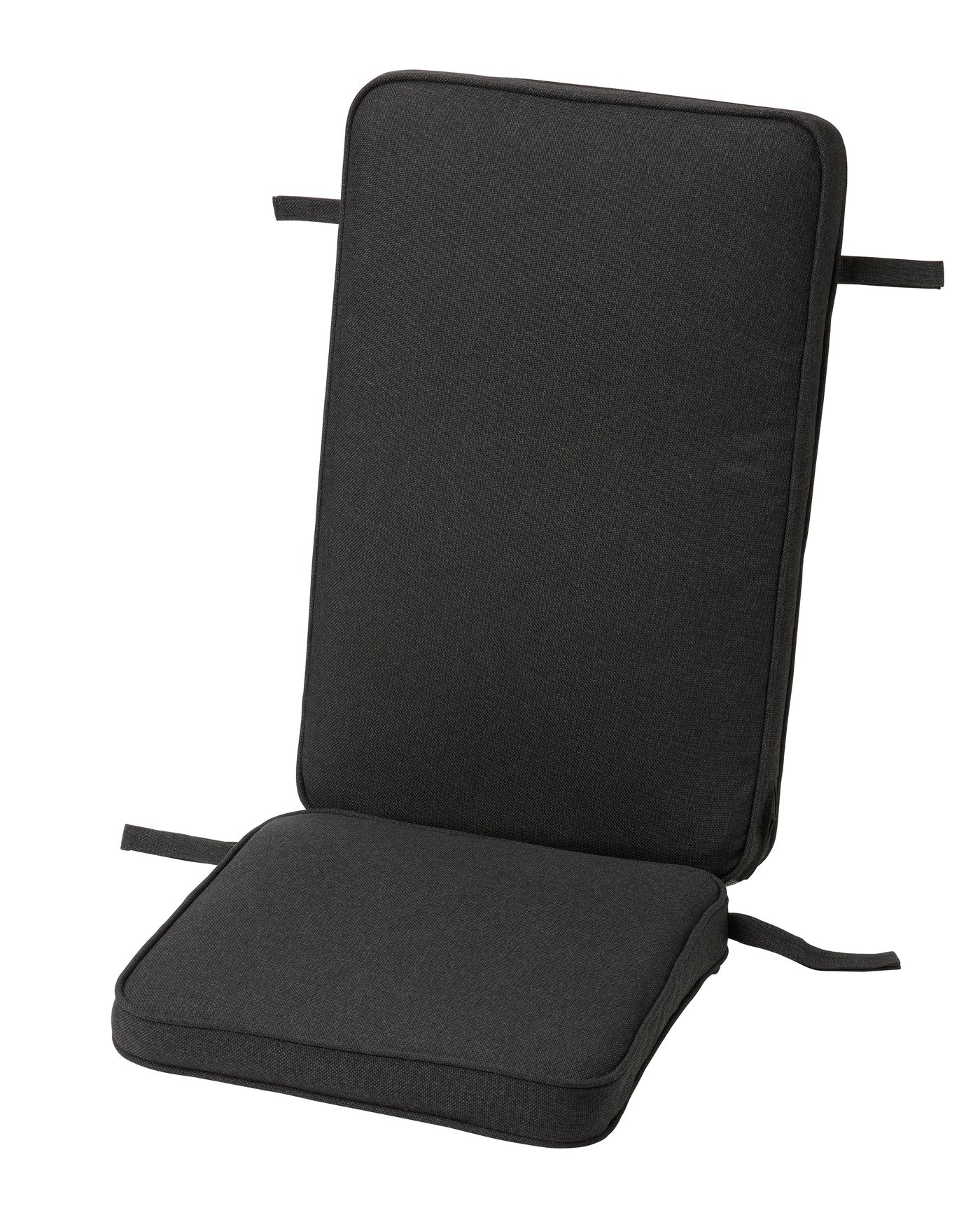 IKEA JÄRPÖN/DUVHOLMEN sitt-/ryggdyna, utomhus, antracit, 116x45 cm