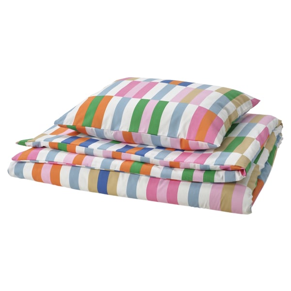 KLIBBKORSÖRT クリッブコルスオルト 掛け布団カバー＆枕カバー