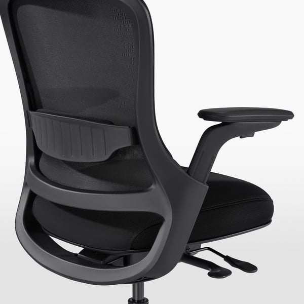 A black CENTERHALV office chair