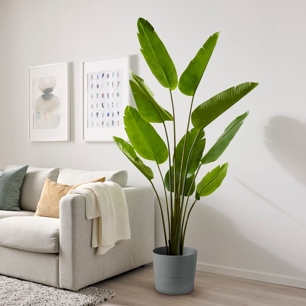 An in/outdoor Bird of paradise FEJKA artificial potted plant
