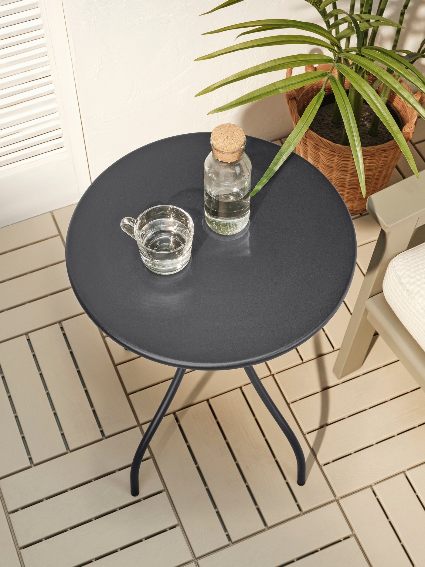 An in/outdoor/anthracite TÅNEBRO side table
