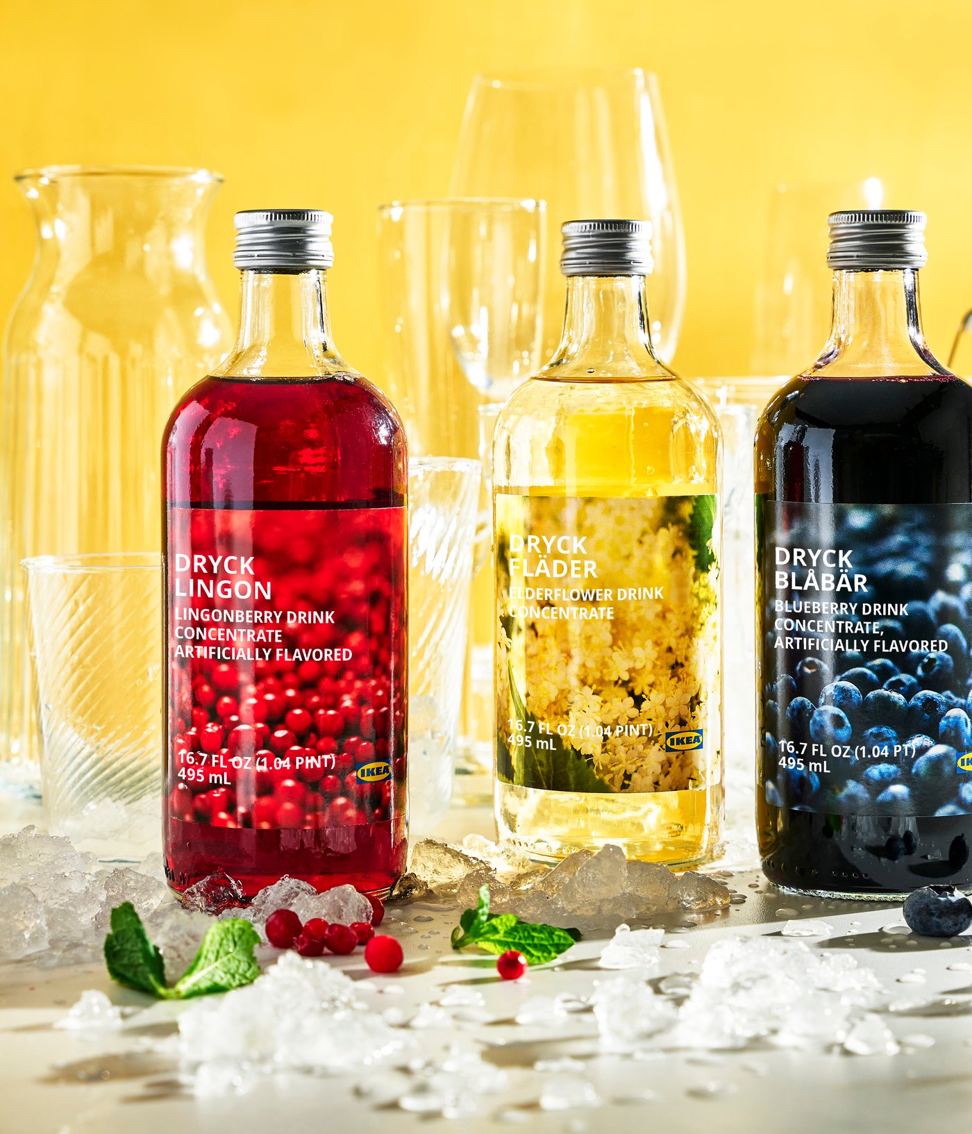 A clear glass KLIPPLAX glass