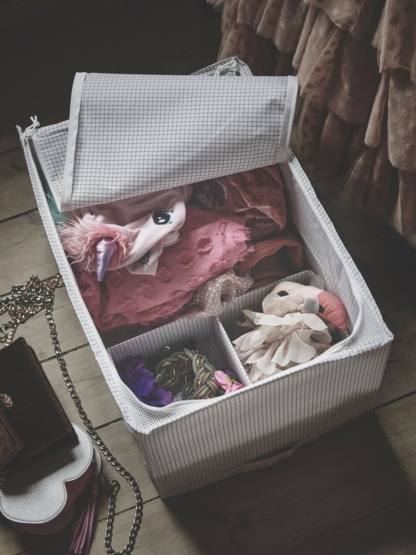 A white/grey STUK storage case