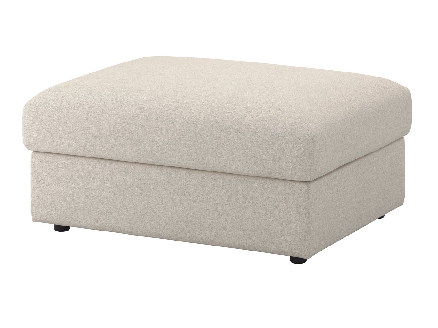 IKEA VIMLE fotpall med förvaring, gunnared beige