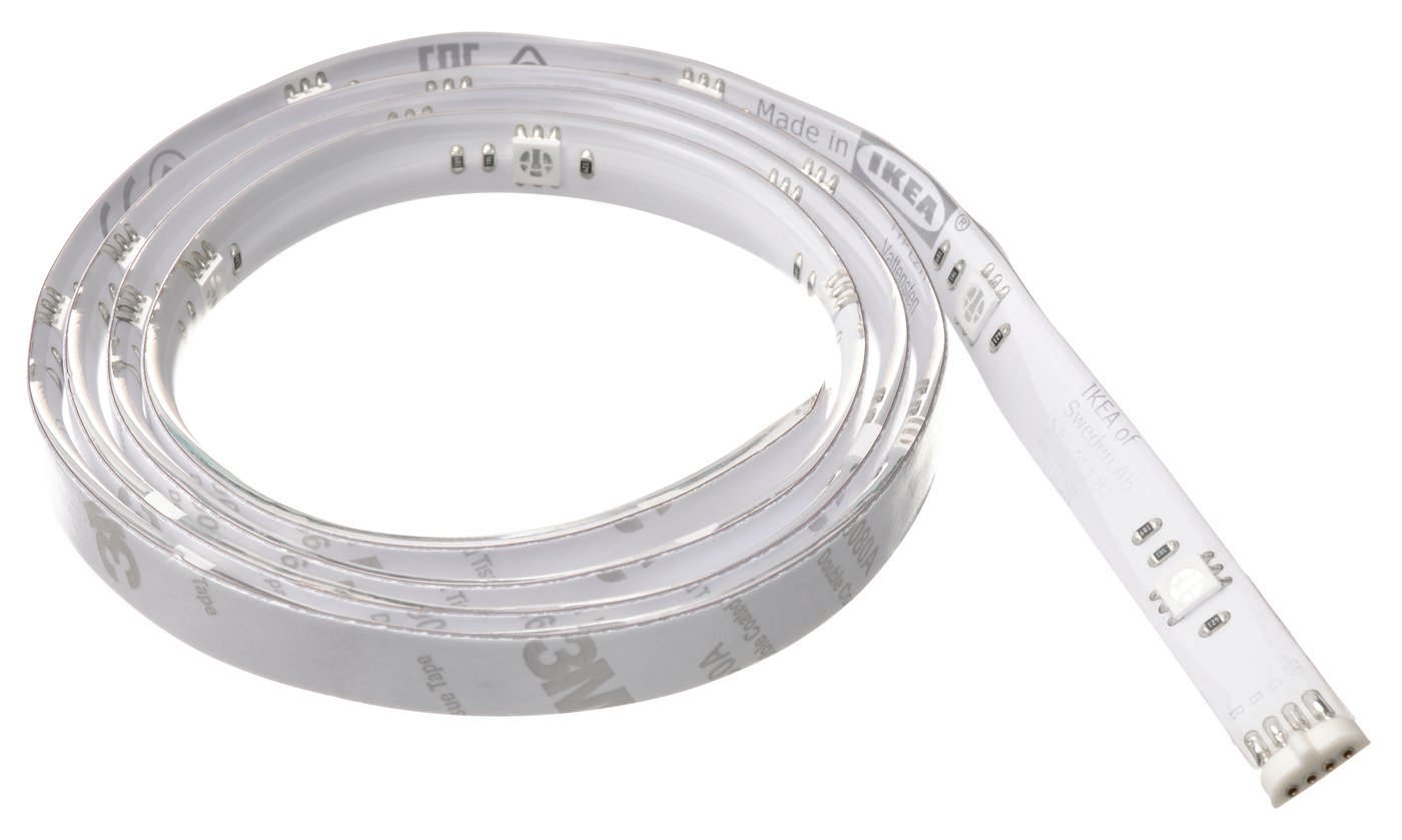 IKEA VATTENSTEN LED ljuslist, flerfärgad, 1 m