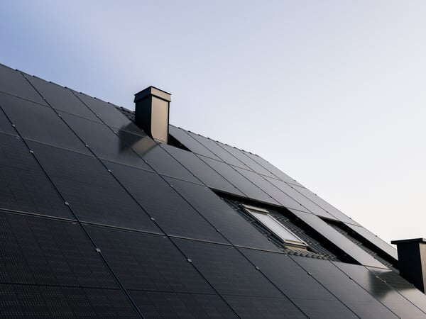 Solar panels on roof.