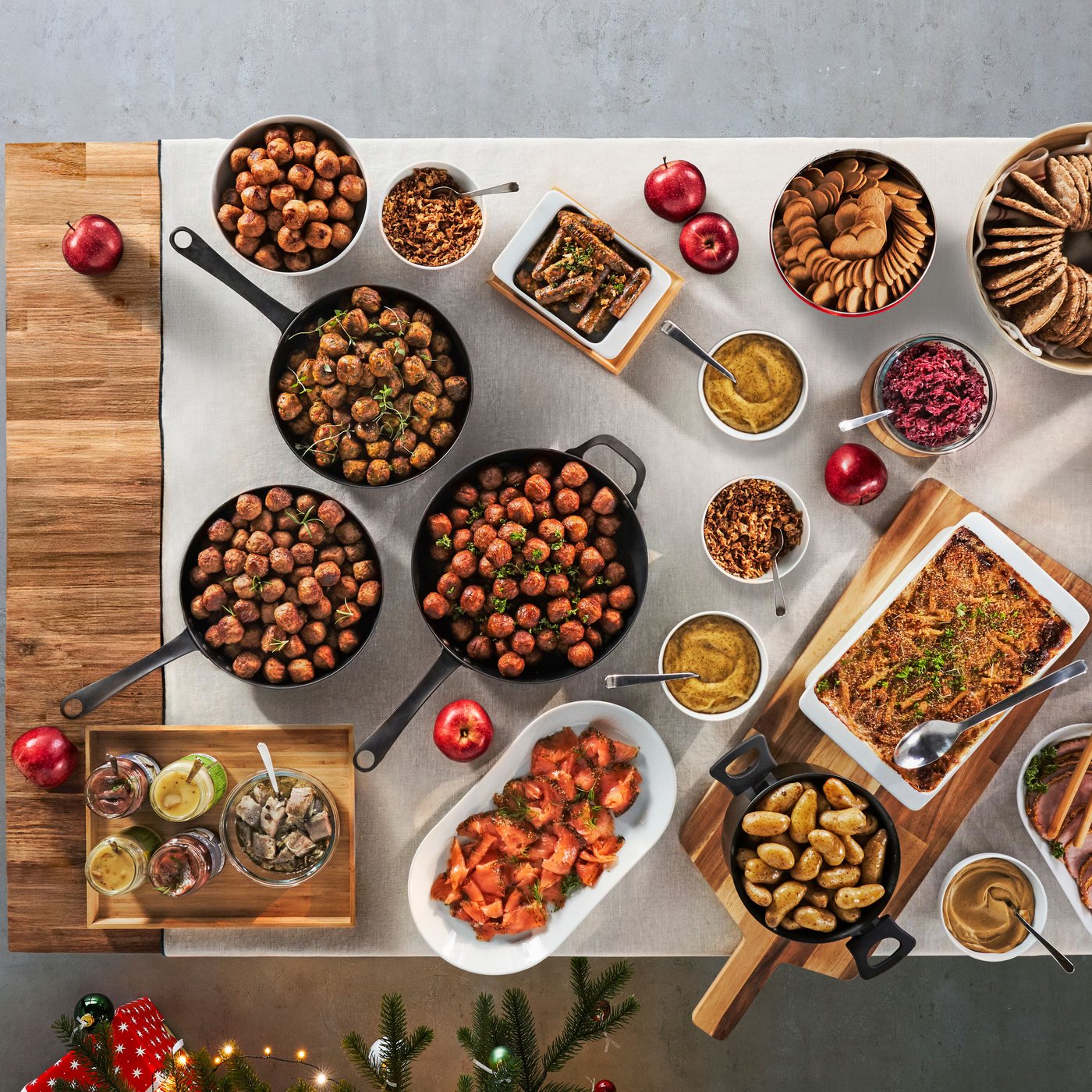 Ett julbord på IKEA