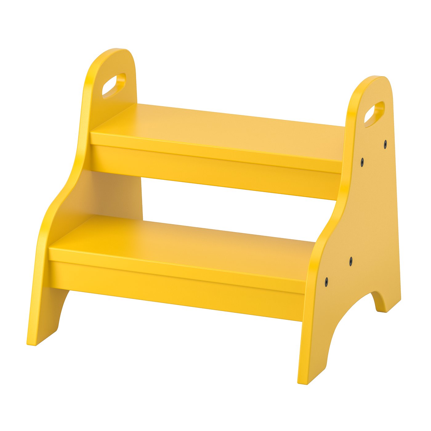 IKEA TROGEN stegpall för barn, gul, 40x38x33 cm