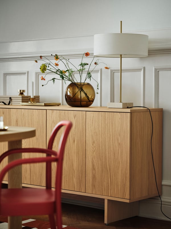An oak veneer STOCKHOLM 2025 sideboard