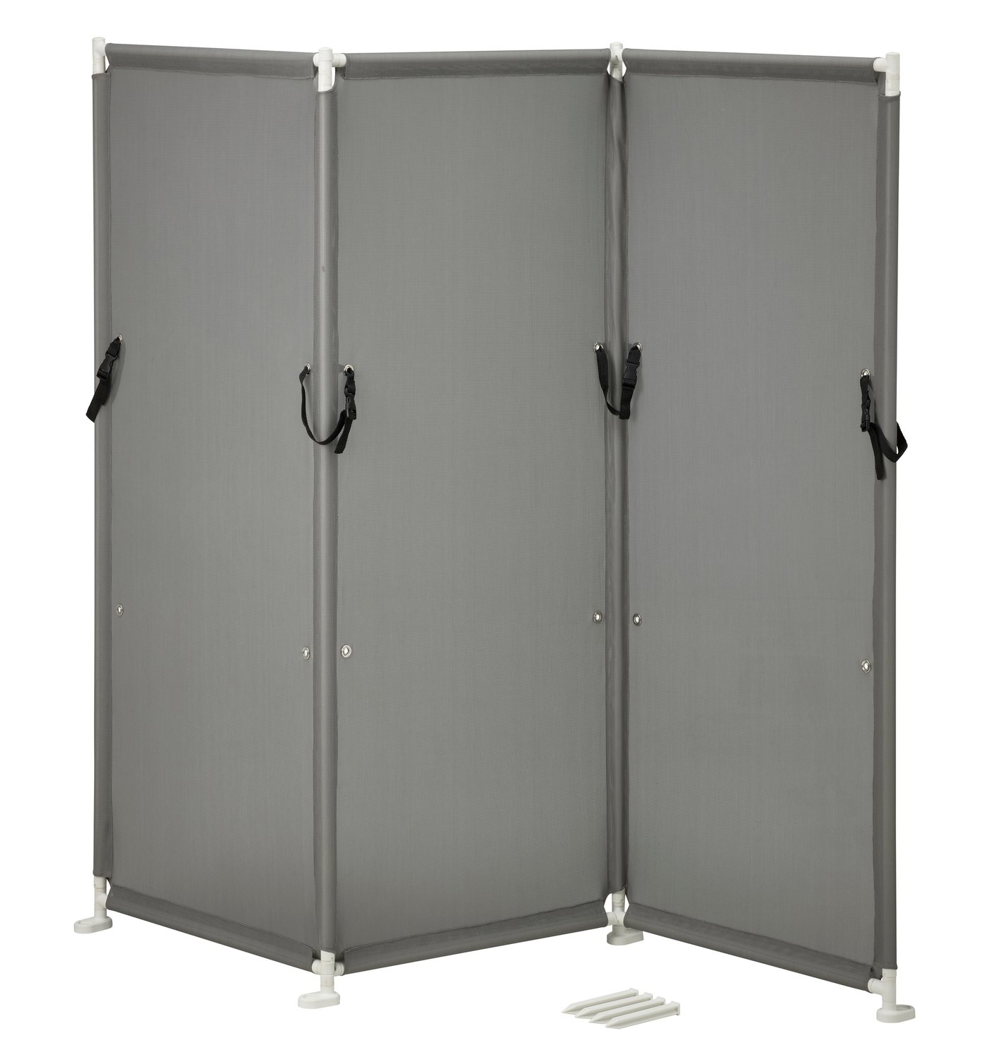 A grey YTTERSKÄR privacy screen, outdoor in the NA