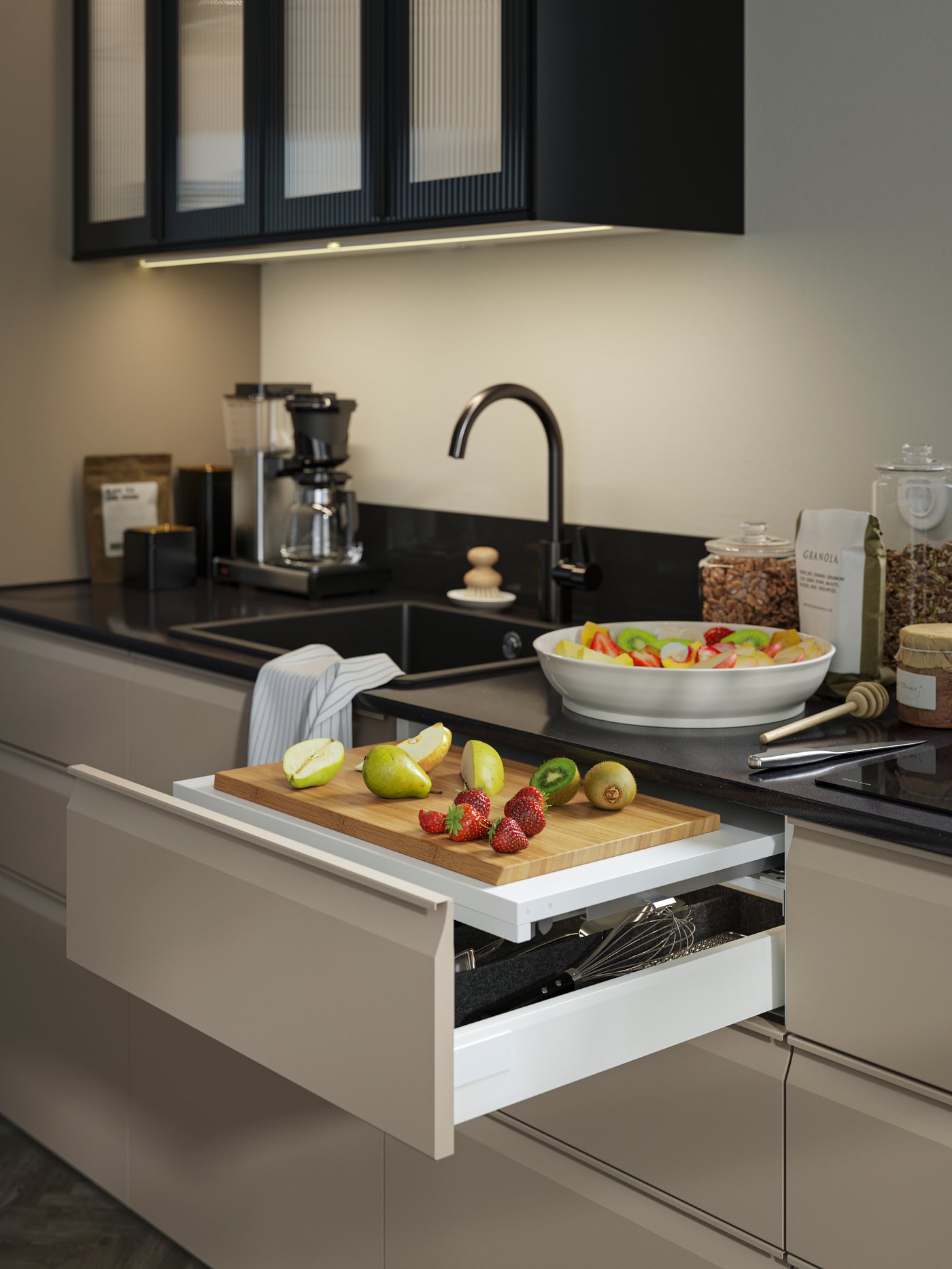 Výsuvná pracovní plocha UTRUSTA