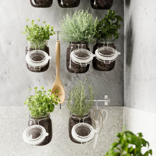 KORKEN with plants on it.