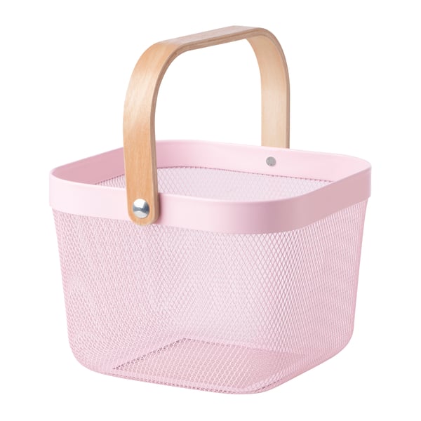 A Pink RISATORP basket
