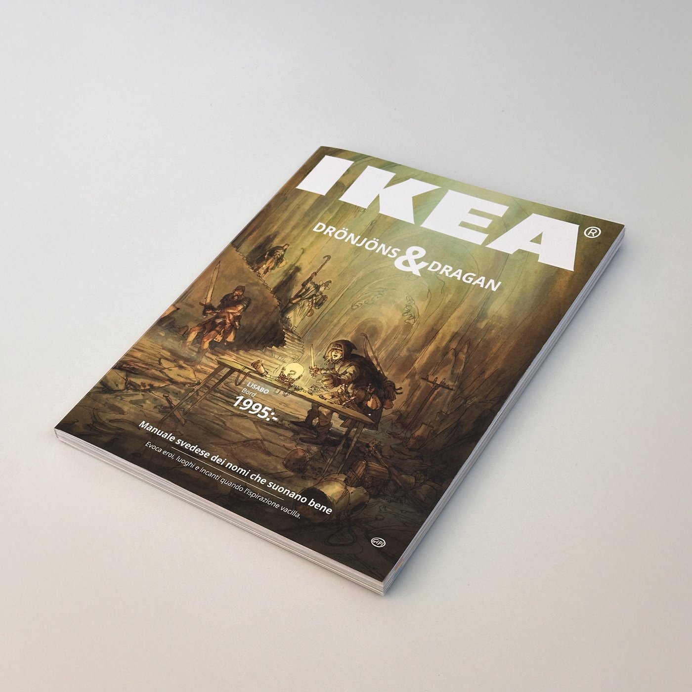 Il finto catalogo IKEA creato in collaborazione con l'illustratore Gipi, partecipazione alla Milan Games Week 2025