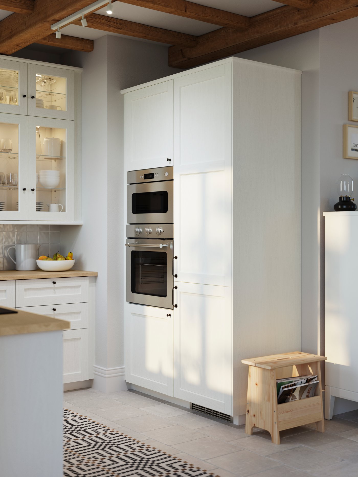 An IKEA 300 stainless steel MATTRADITION microwave oven