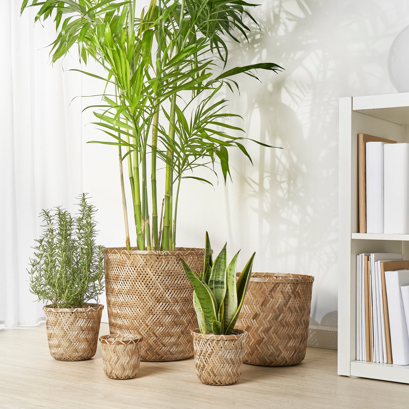 A handmade bamboo KLYNNON plant pot