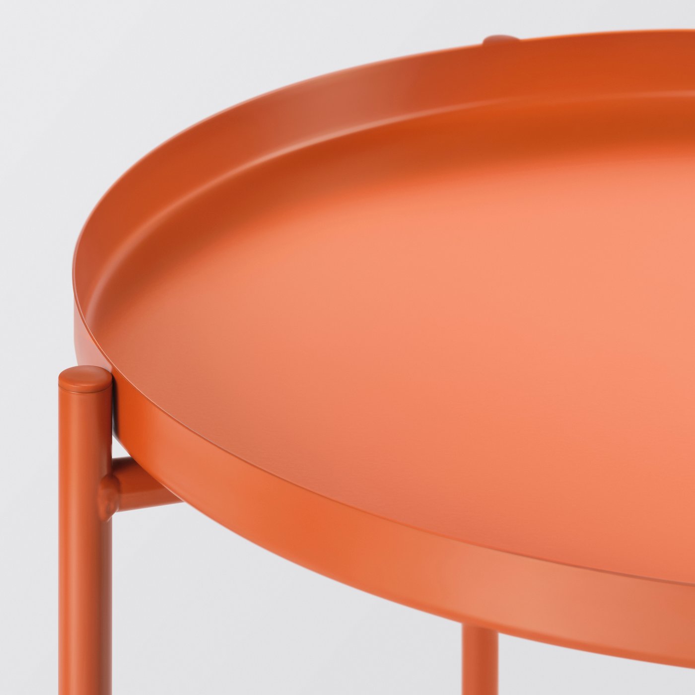 A brown-orange GLADOM tray table