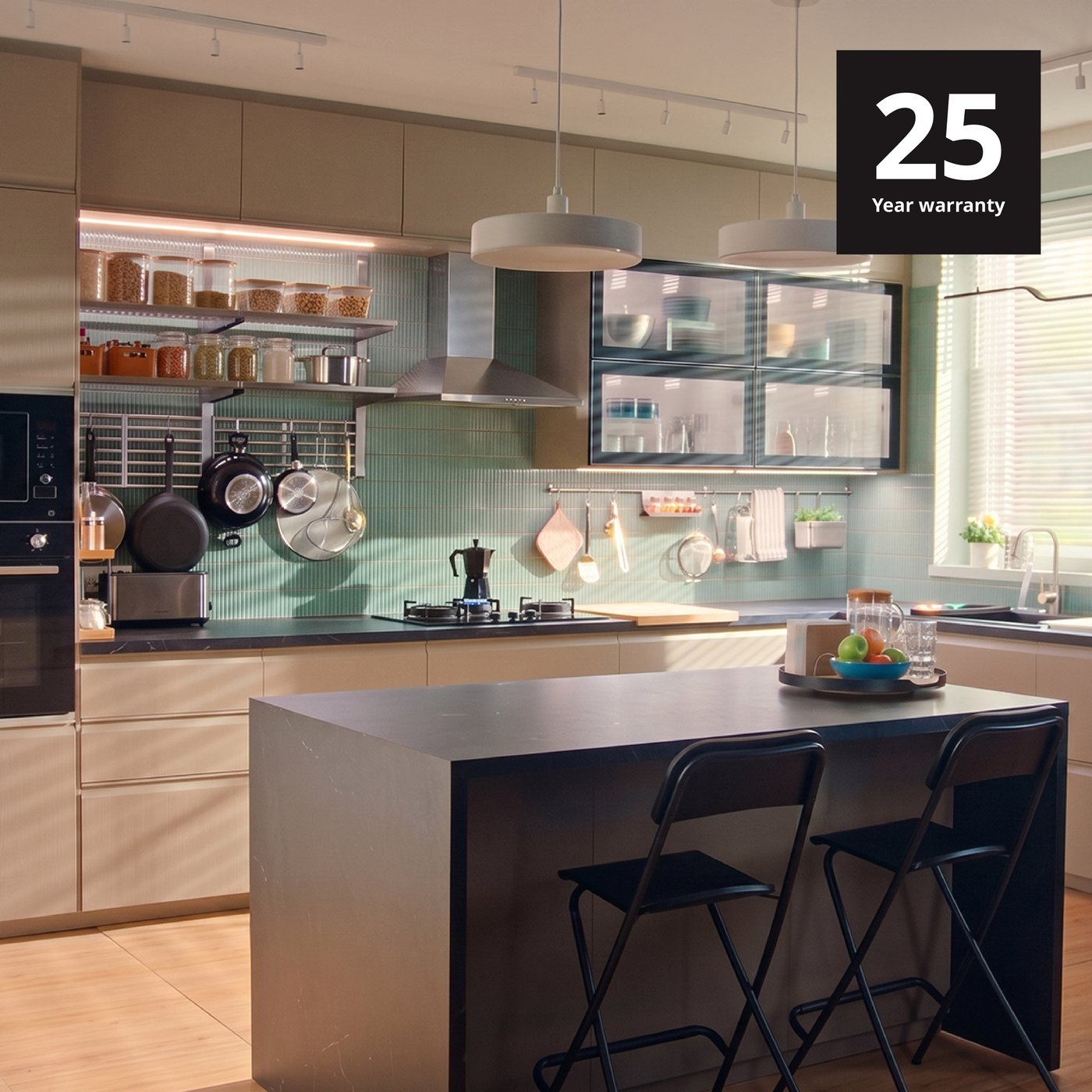 Get 25 years of warranty on our METOD kitchen