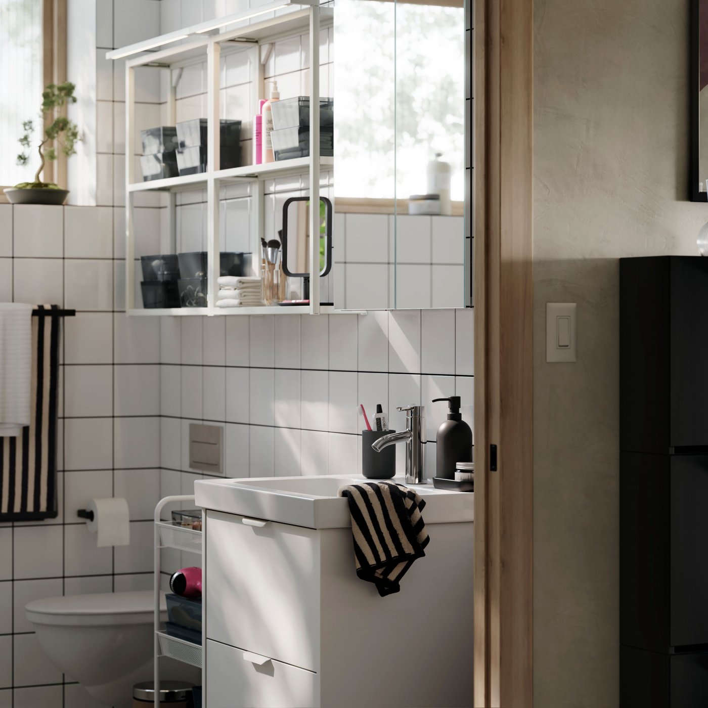 Wellness-Oase mit Badezimmerdeko
