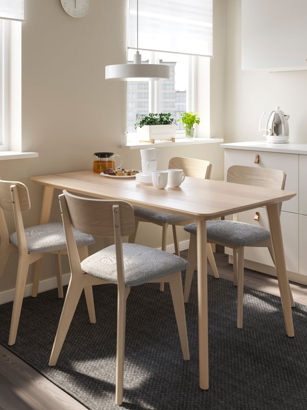 An ash veneer LISABO table