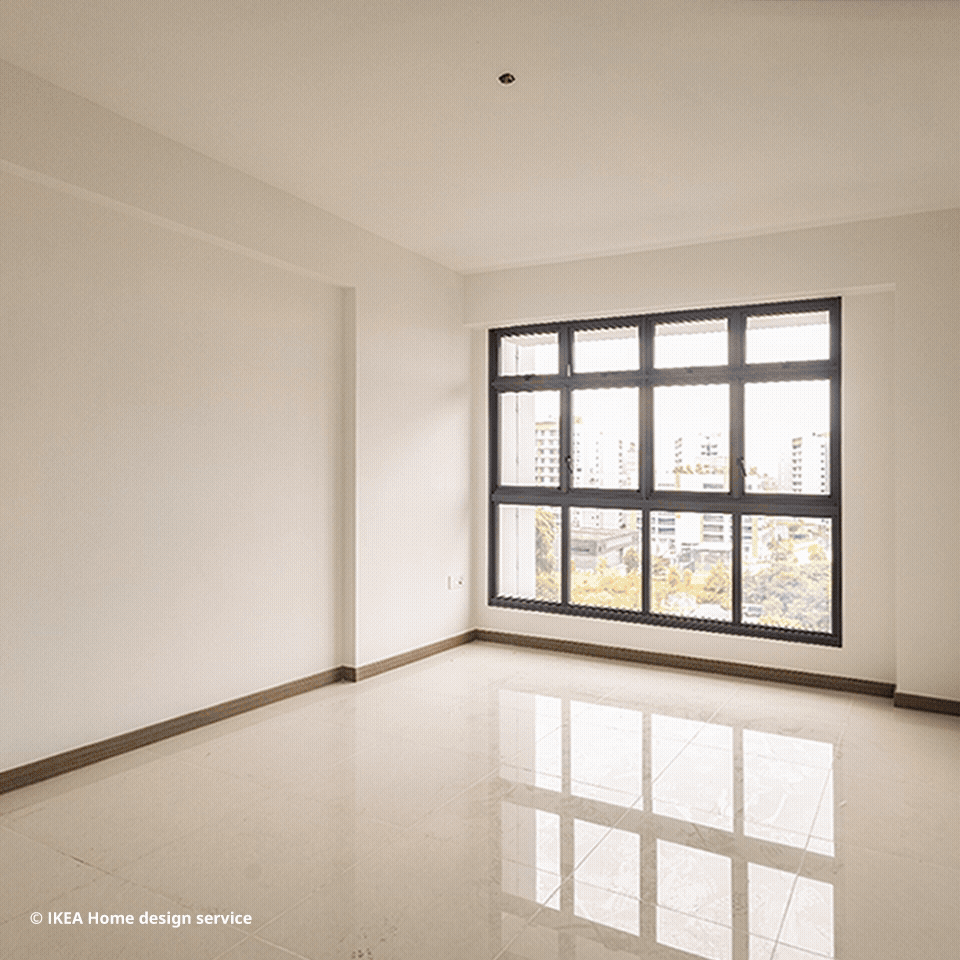 IKEA Singapore Home Design Service - Client's home transformation before and after shot