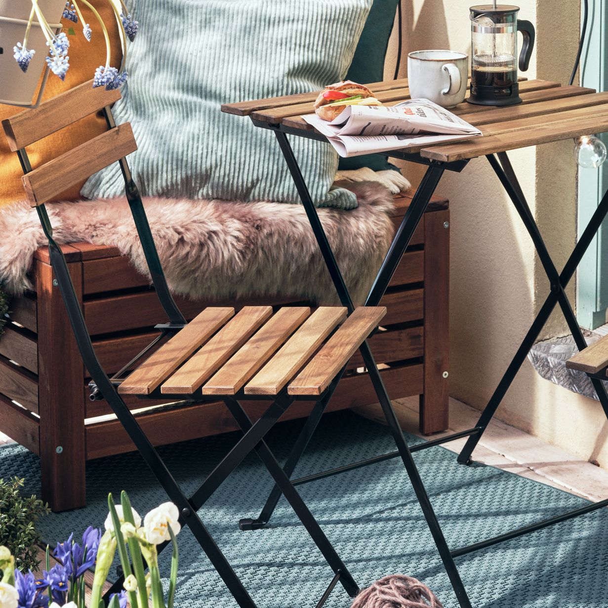 A glass/stainless steel UPPHETTA coffee/tea maker