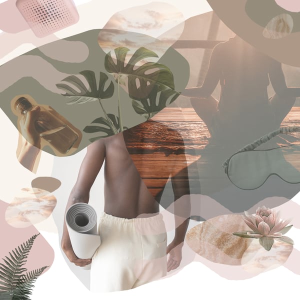 kolaż przedstawia trend offline wellness