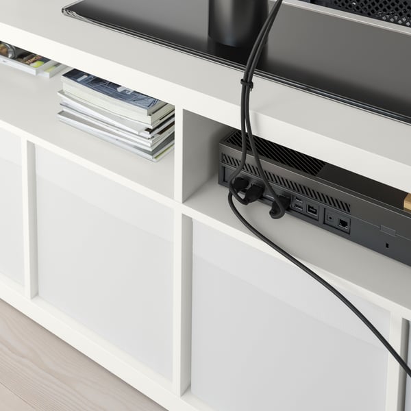 IKEA KALLAX white TV bench
