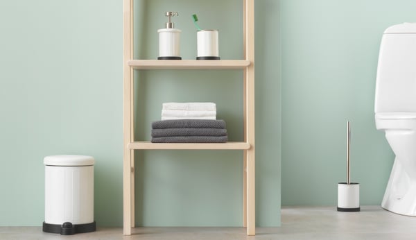 Una toalla de manos FRÄJEN gris