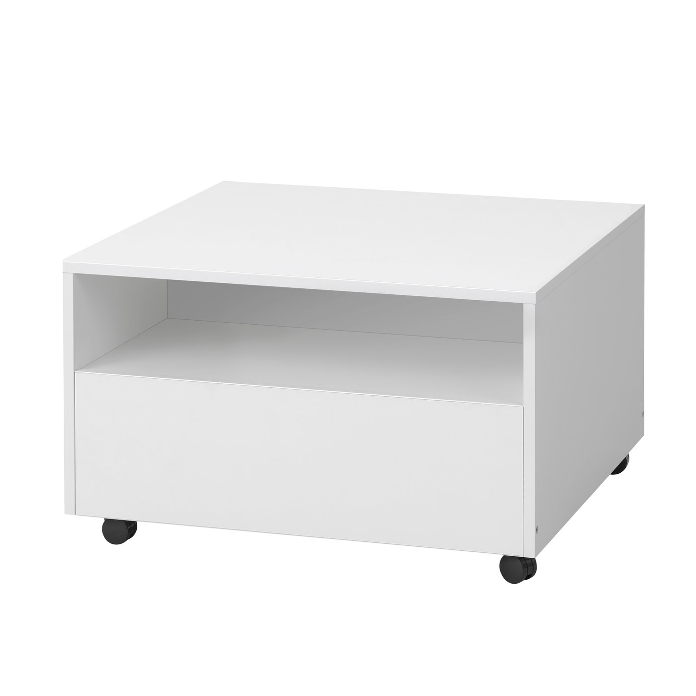 IKEA GARNANÄS soffbord, vit, 65x65 cm